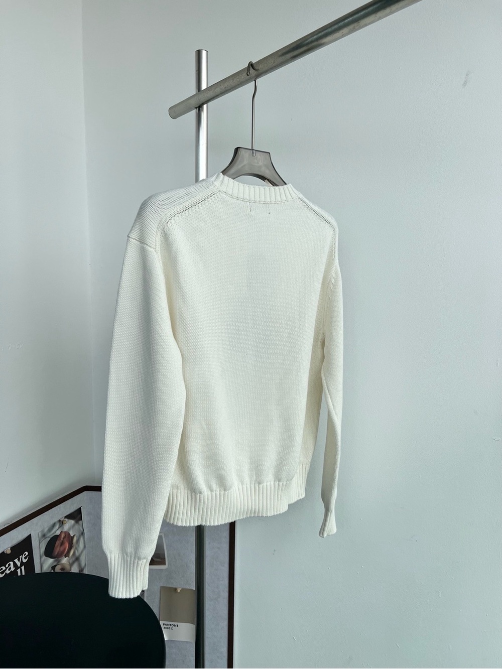 Polo by Ralph Lauren White Crewneck Sweater with Bear Graphic - Picture 6 of 7